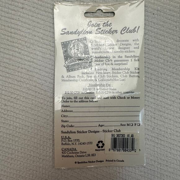 Vintage Sandylion Sticker Prismatic insects - Picture 2 of 4